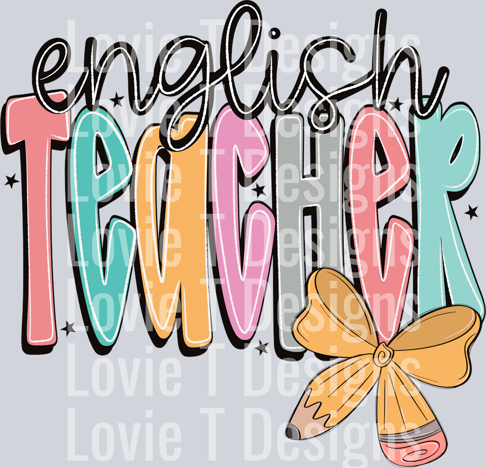 English Teacher Doodle Pencil