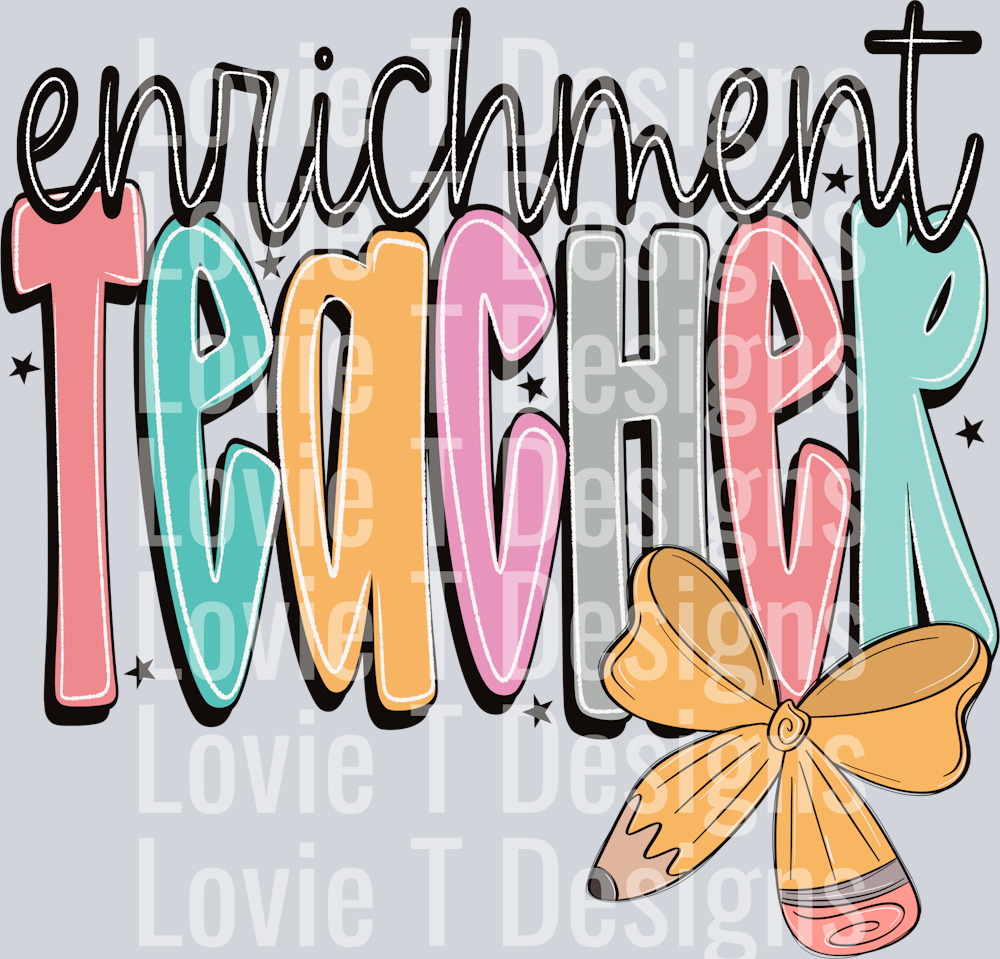 Enrichment Teacher Doodle Pencil