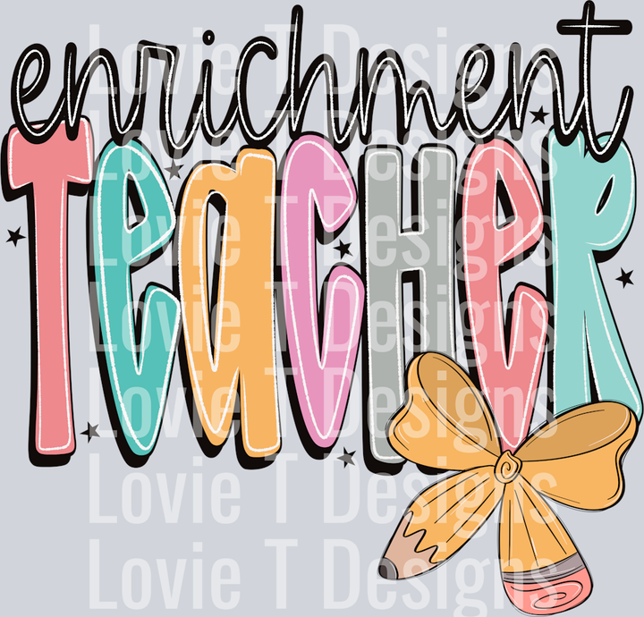 Enrichment Teacher Doodle Pencil