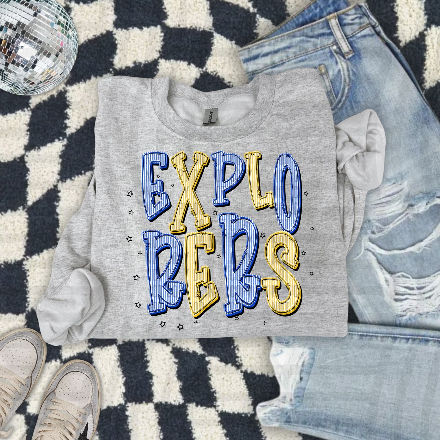 Seersucker Chic Two Color Mascots Explorers design