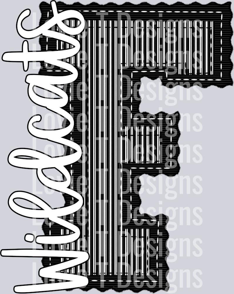 F BLACK BASE AND BLACK TOP WILDCATS BLACK