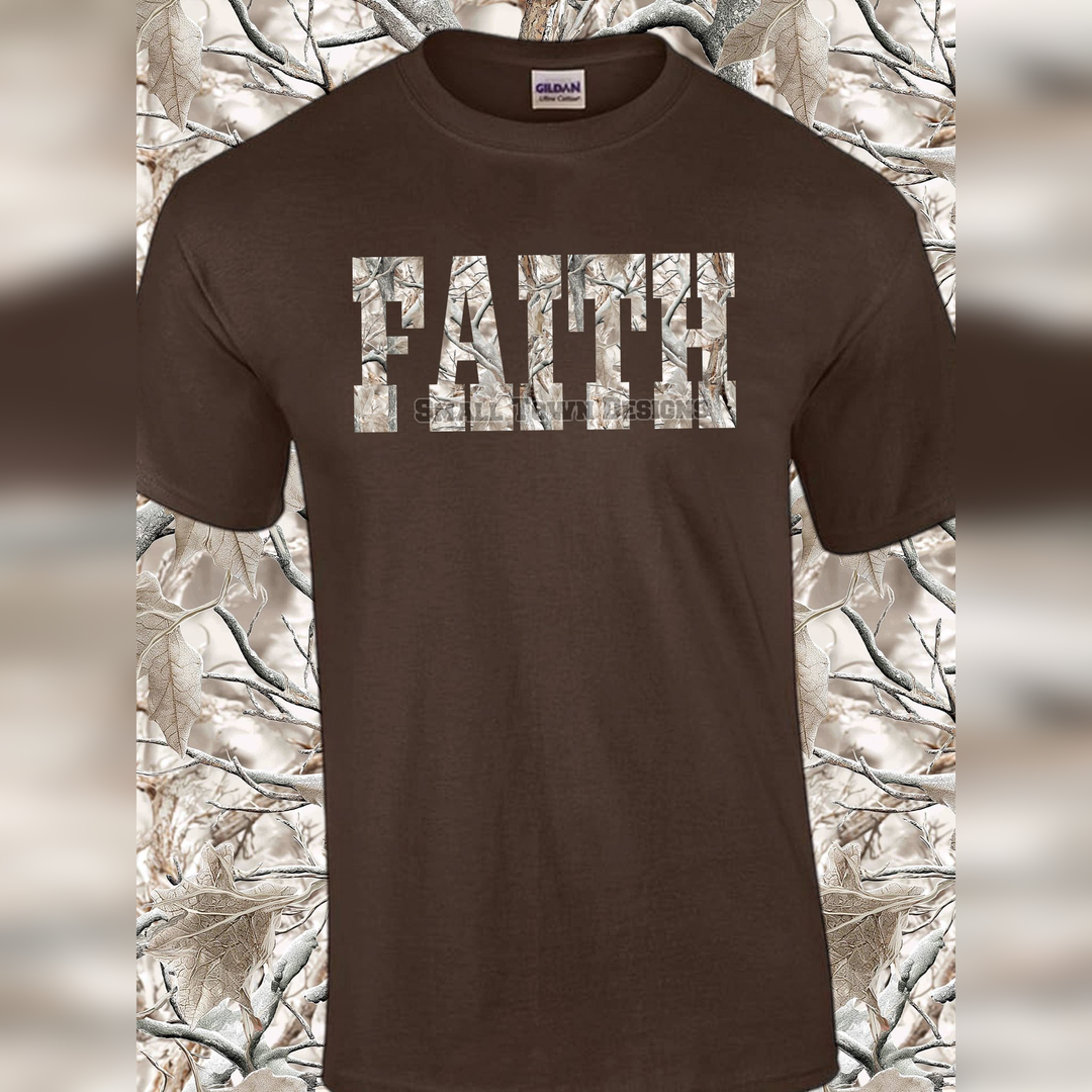 Faith Camo – DTF Transfer – product image