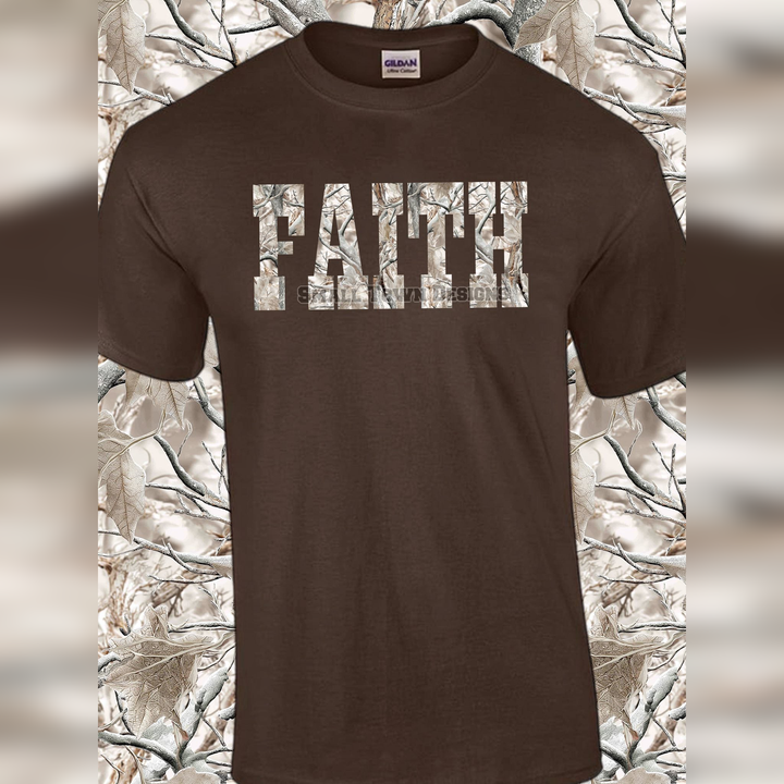 Faith Camo – DTF Transfer – product image