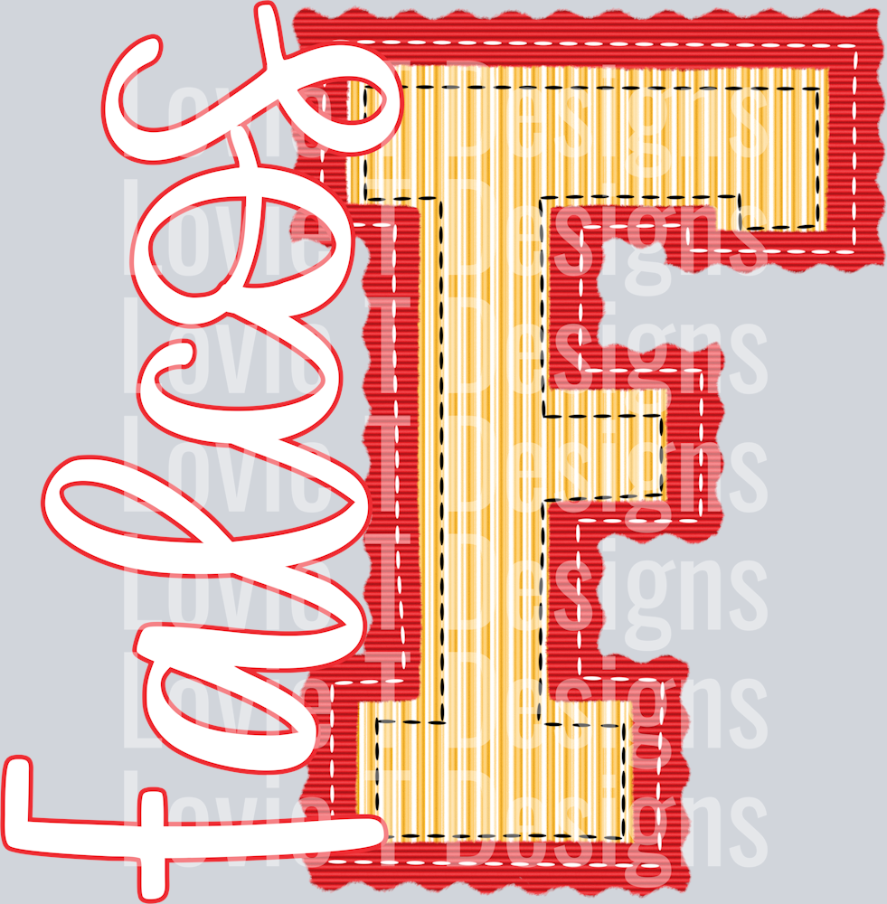 FALCONS RED BASE AND YELLOW TOP F