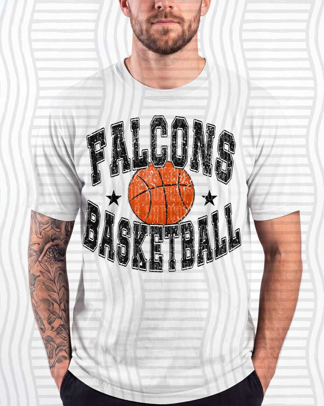 Falcons Basketball Varsity Mascots DTF transfer