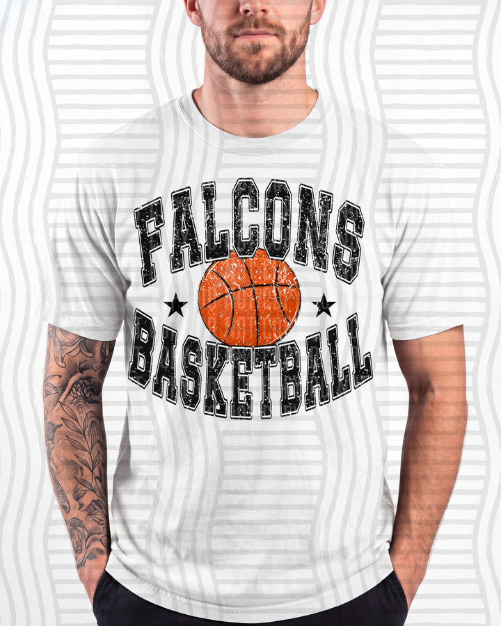 Falcons Basketball Varsity Mascots DTF transfer