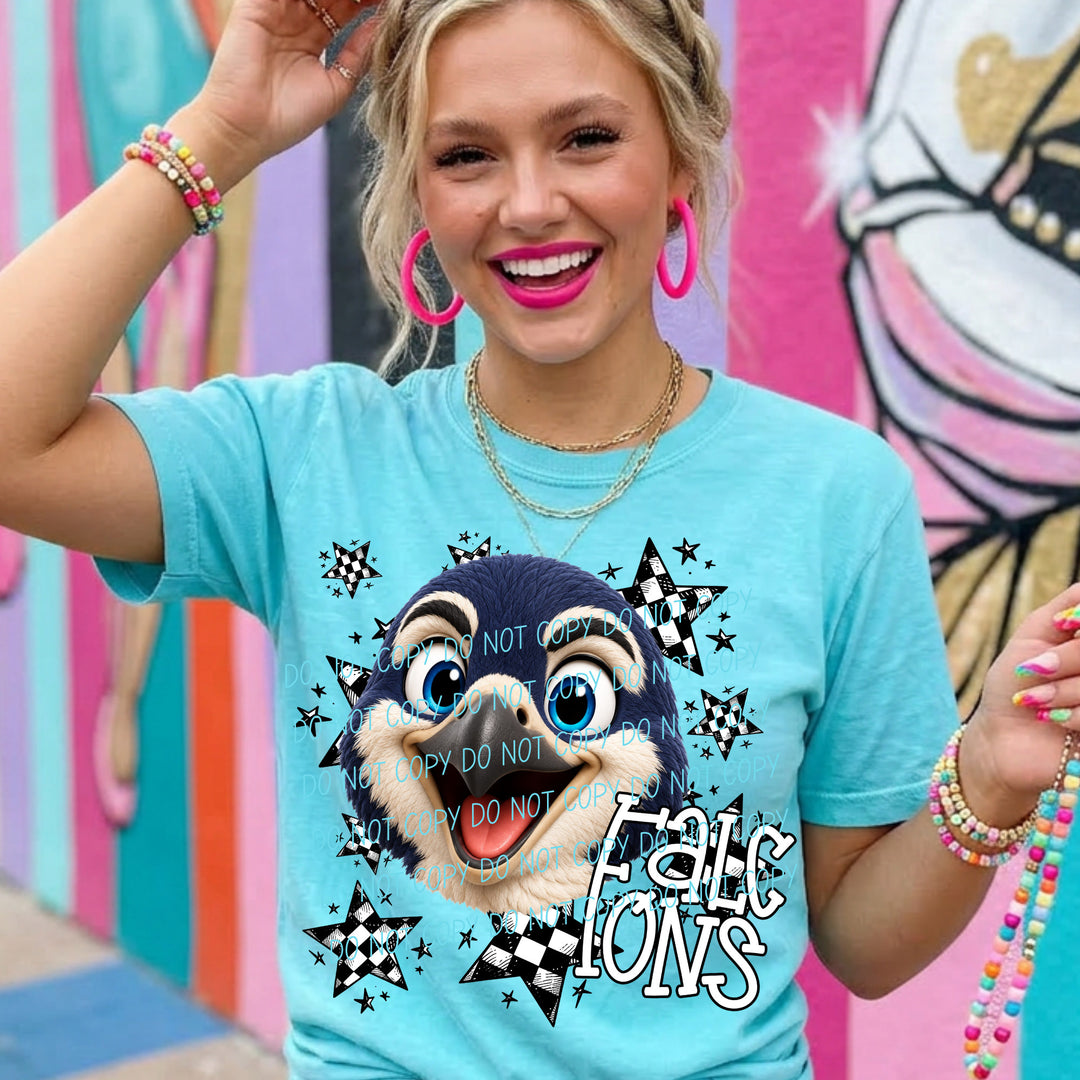 Falcons Big Mascot Energy mascot DTF transfer