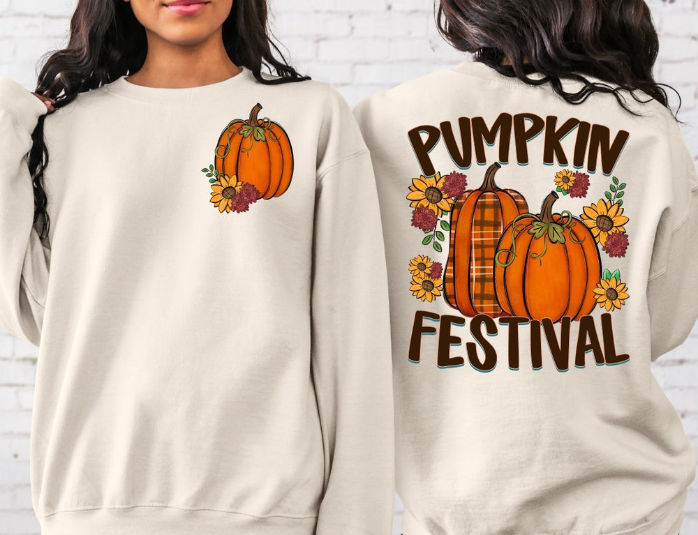 Fall Festival Pumpkin DTF transfer design – image 1