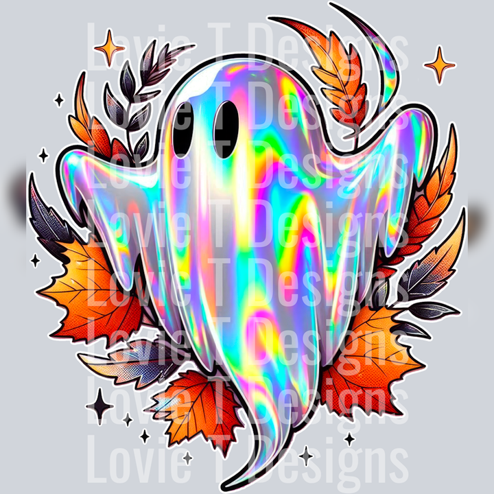 Fall Ghost Holographic – DTF Transfer – product image