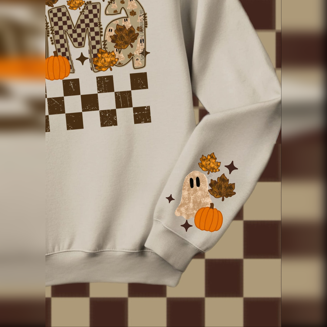Fall Ghost Sleeve – DTF Transfer – product image