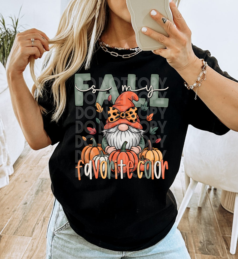 Fall Is My Favorite Color DTF transfer design – image 1