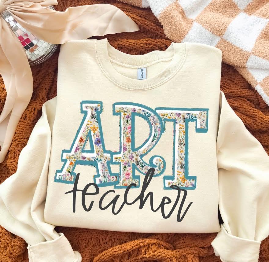 Fall Occupations Art Teacher DTF transfer design – image 1