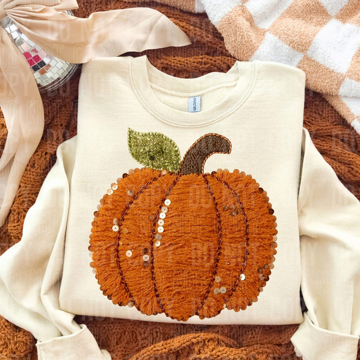 FALL PUMPKIN FAUX YARN SEQUINS