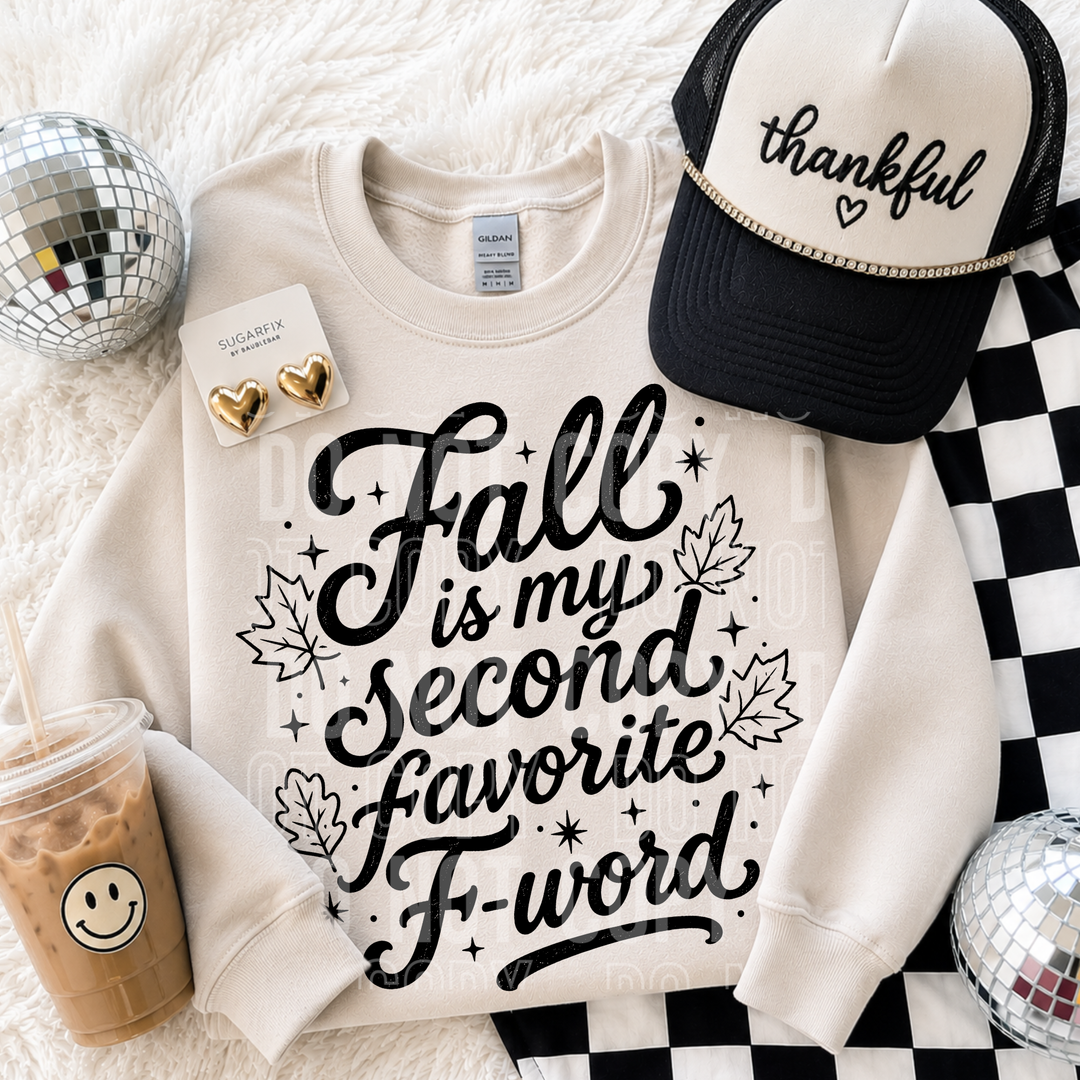FALL IS MY SECOND FAVORITE F WORD mockup