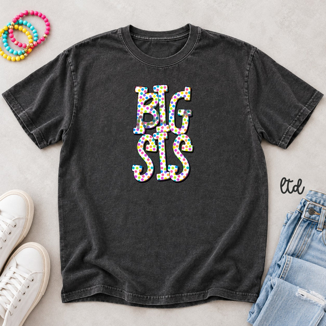 Big Sis Polka Dot Family DTF transfer mockup