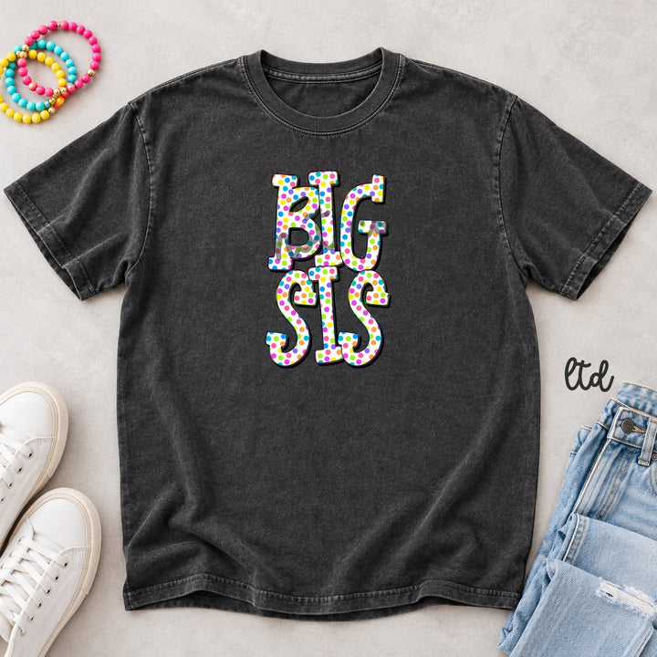 Big Sis Polka Dot Family DTF transfer mockup