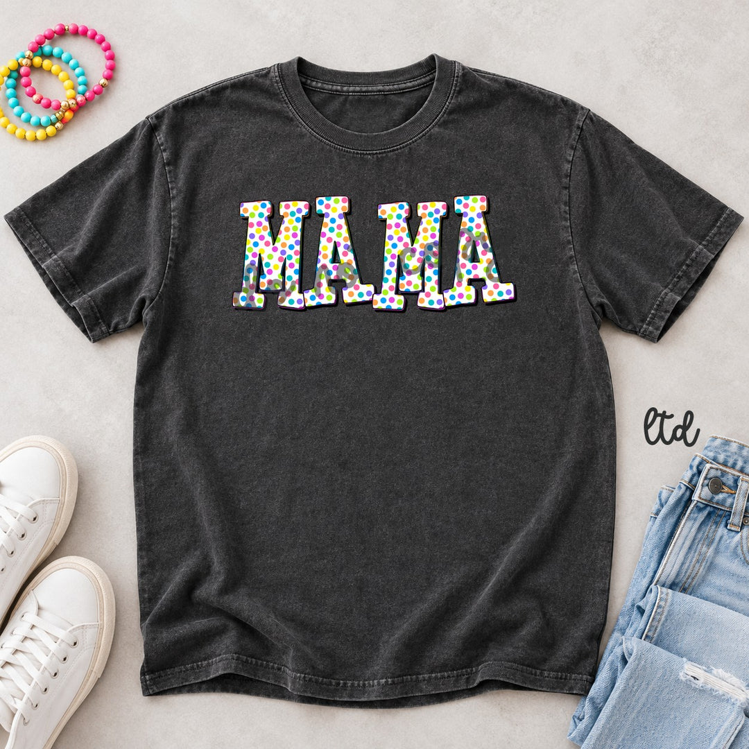 Mama Polka Dot Family DTF transfer mockup