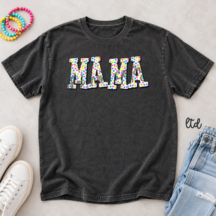 Mama Polka Dot Family DTF transfer mockup