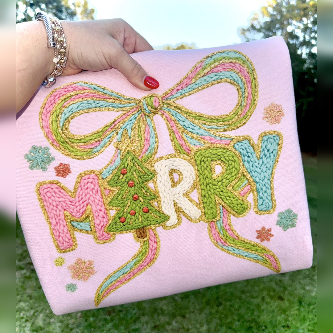 Faux Merry Yarn – DTF Transfer – product image