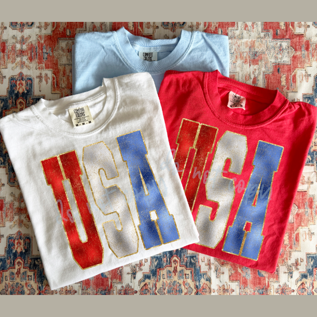 Faux Metallic USA – DTF Transfer – product image