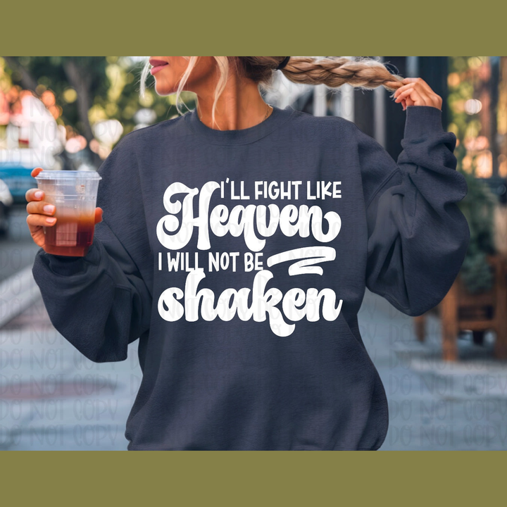 Fight Like Heaven White – DTF Transfer – product image