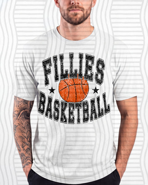 Basketball Varsity Mascots Fillies design