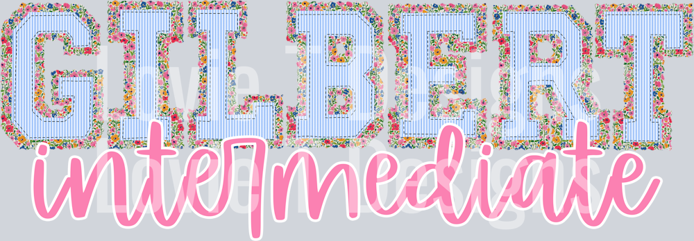 FLORAL PREPSTER GILBERT INTERMIDIATE COLUMBIA TOP