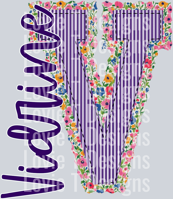 FLORAL PREPSTER V VIDRINE PURPLE TOP SIDE