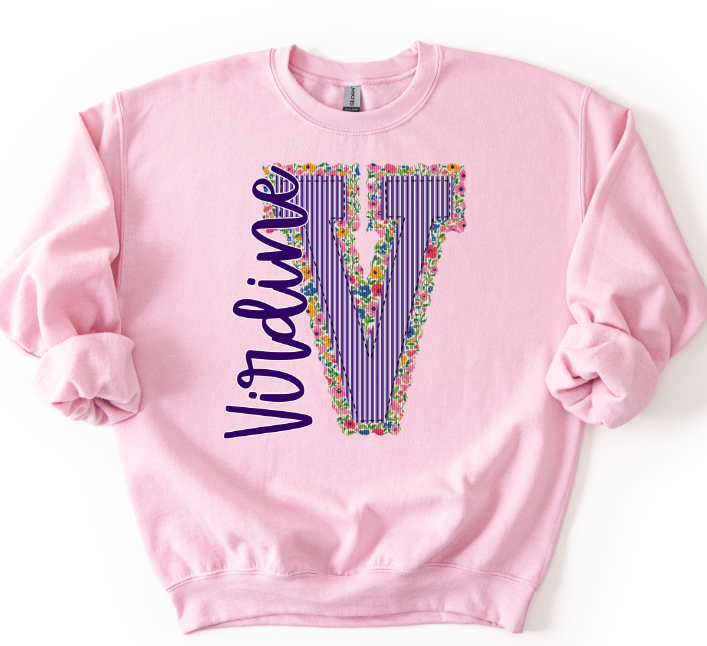FLORAL PREPSTER V VIDRINE PURPLE TOP SIDE