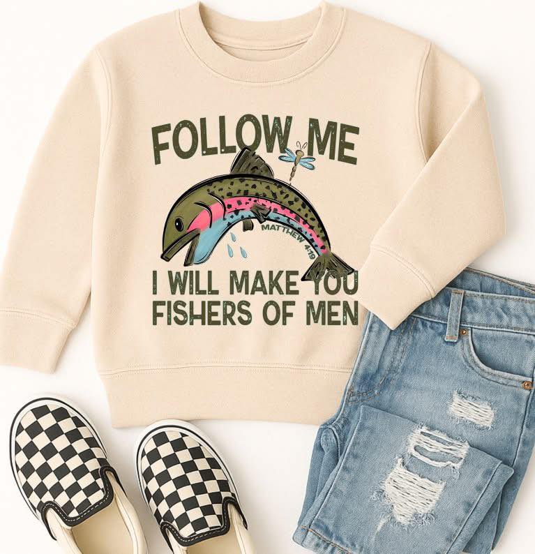 Follow Me Blue Version DTF transfer design – image 1