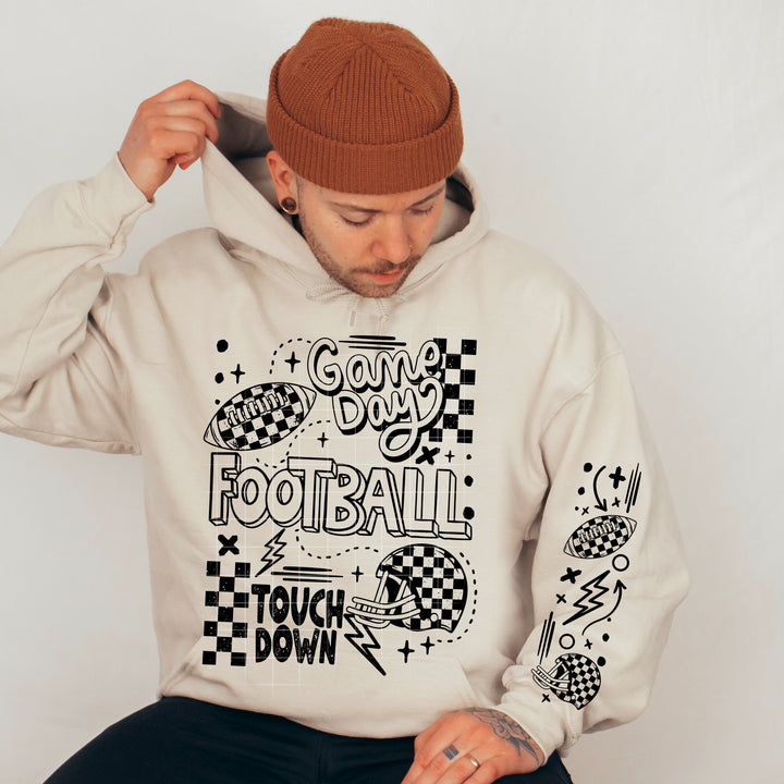 Football Sleeve Single Color DTF transfer design – image 1