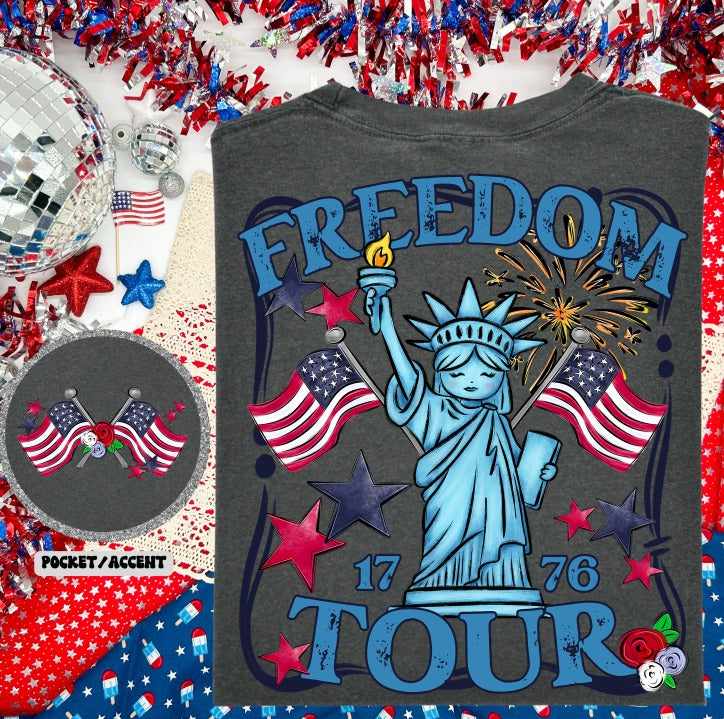 Freedom Tour 1776 Pocket DTF transfer design
