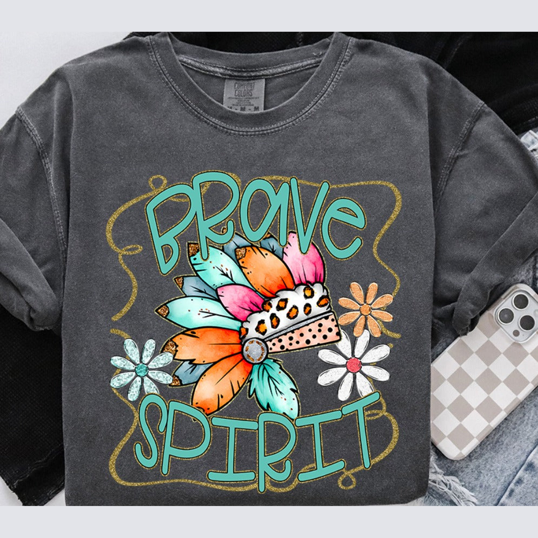 Funky Retro Spirit Brave – DTF Transfer – product image