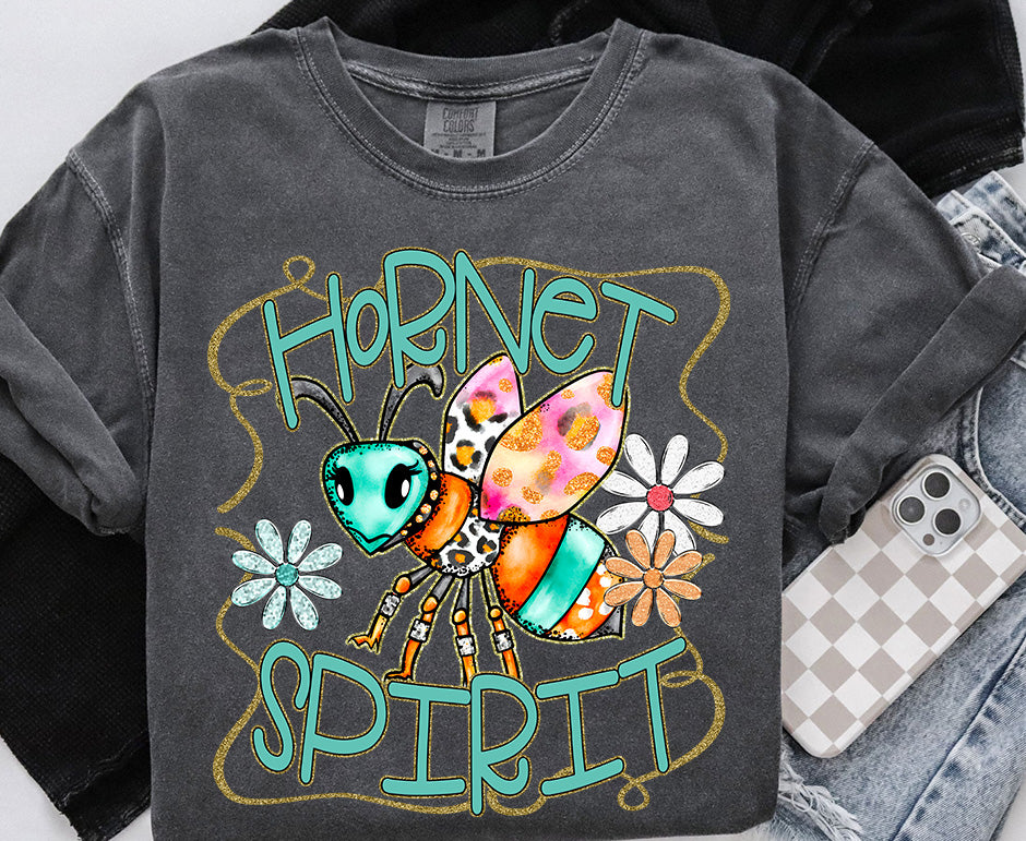 Funky Retro Spirit Hornet DTF transfer design – image 1