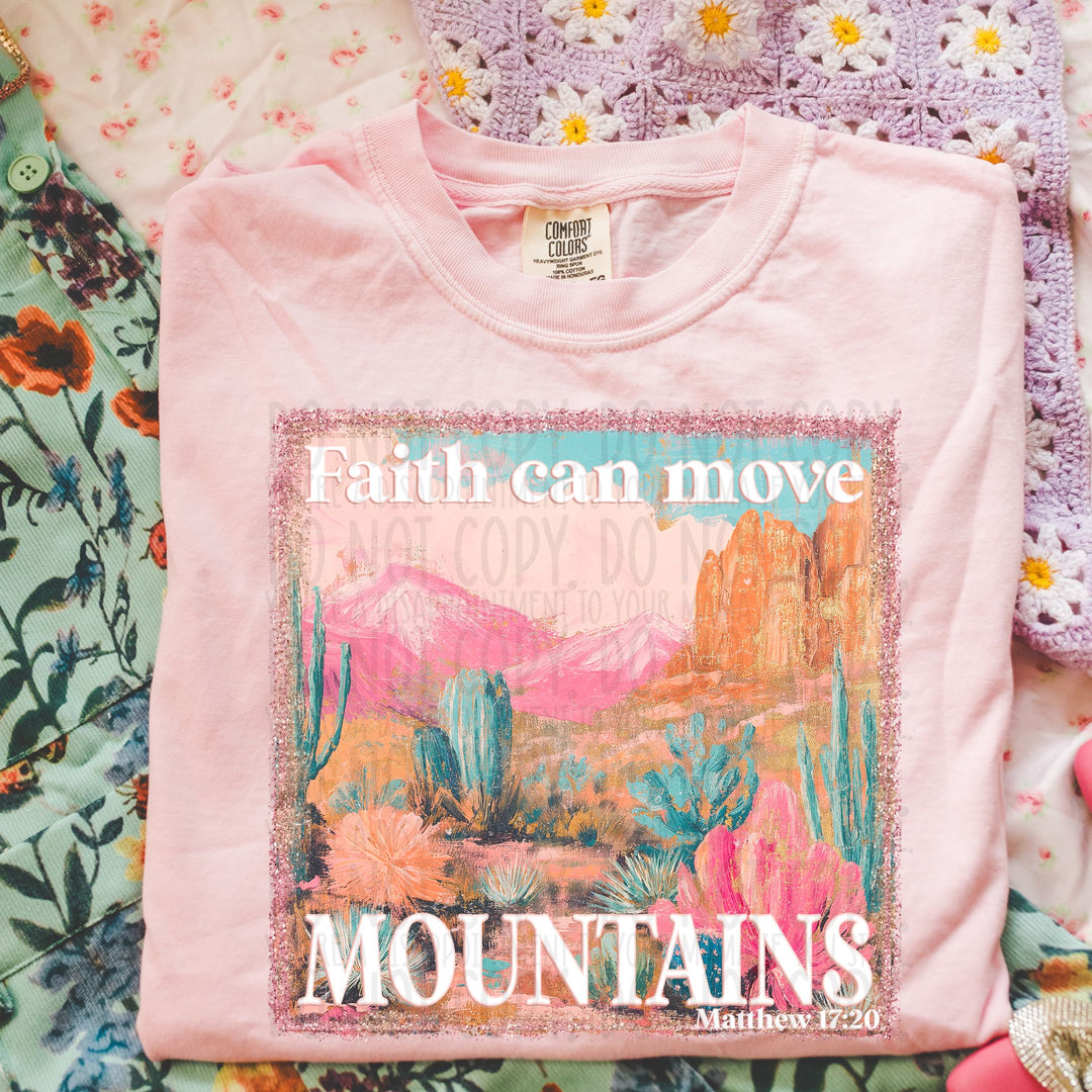 FAITH CAN MOVE MOUTAINS WATERCOLOR