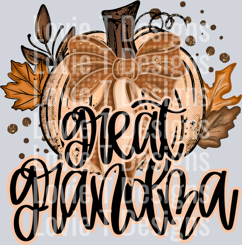 Fall Glitter pumpkin  GreatGrandma