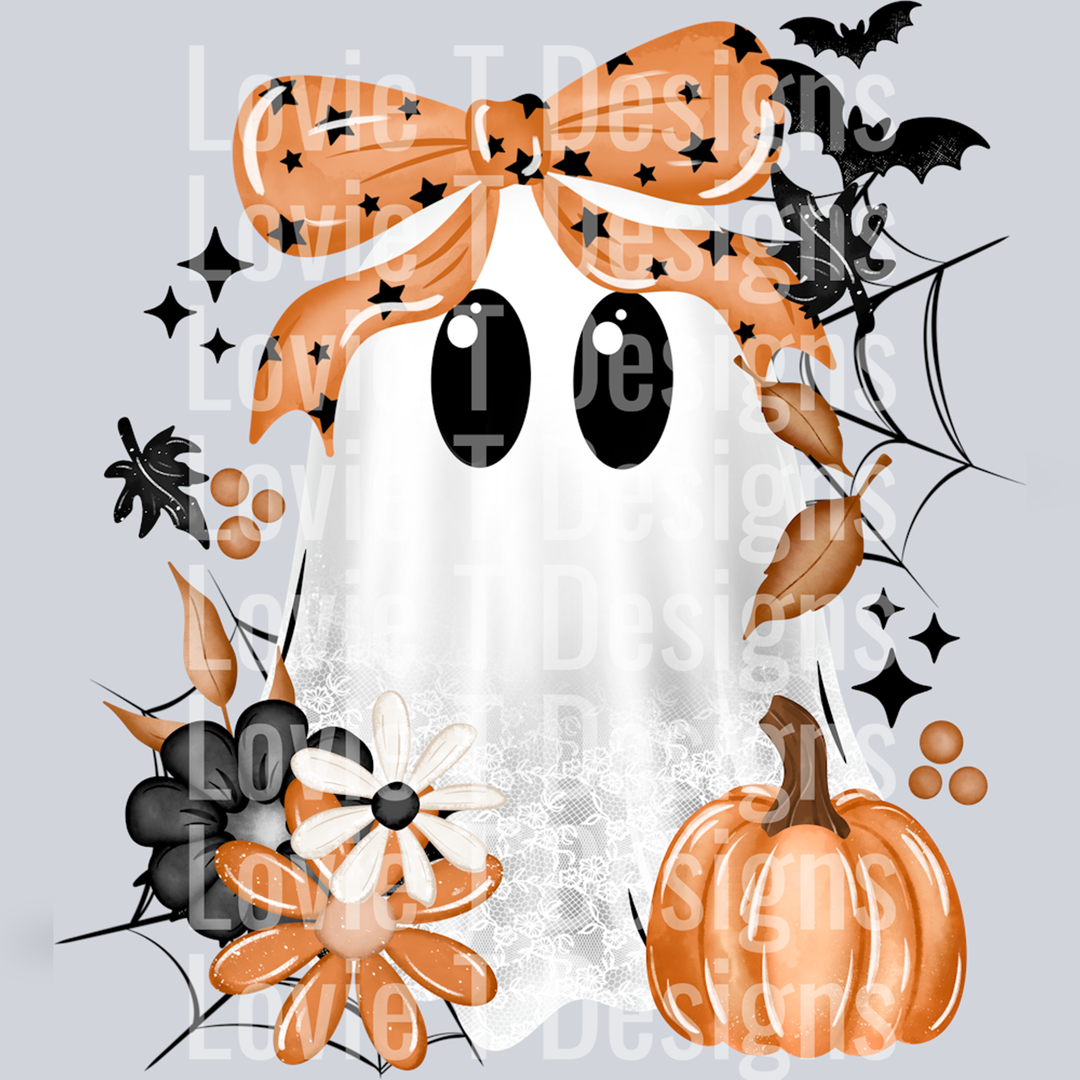 Fall Lace Ghost – DTF Transfer – product image