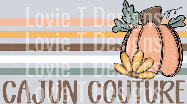Fall Neutral Retro Stripe Cajun Couture