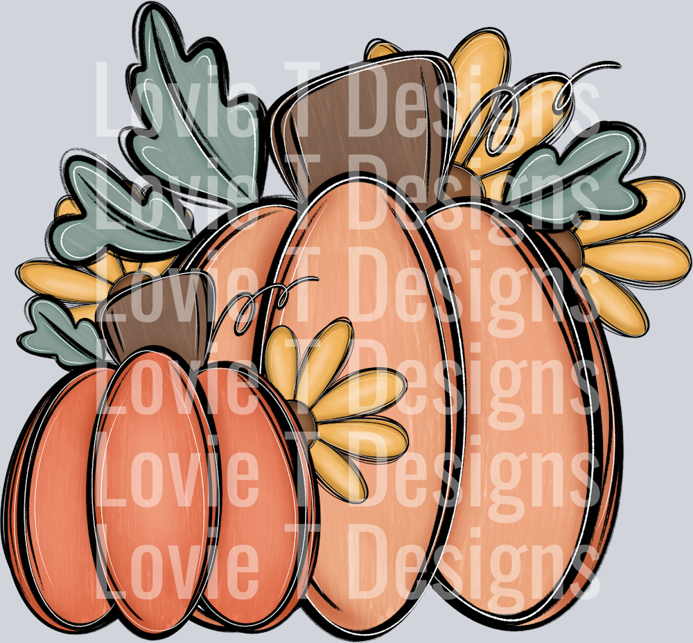 Fall Pumpkins Doodle