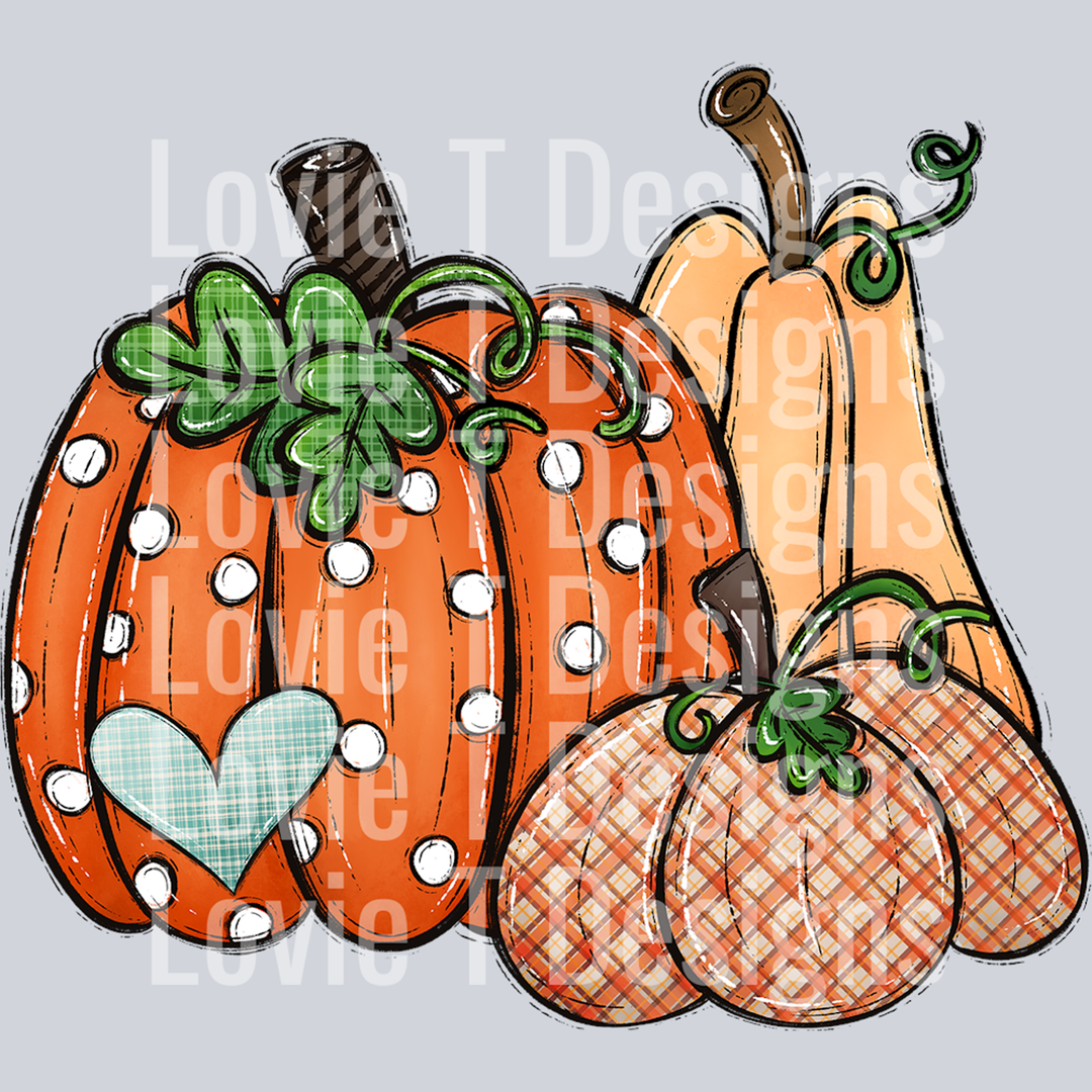 Fall Pumpkins – DTF Transfer – product image