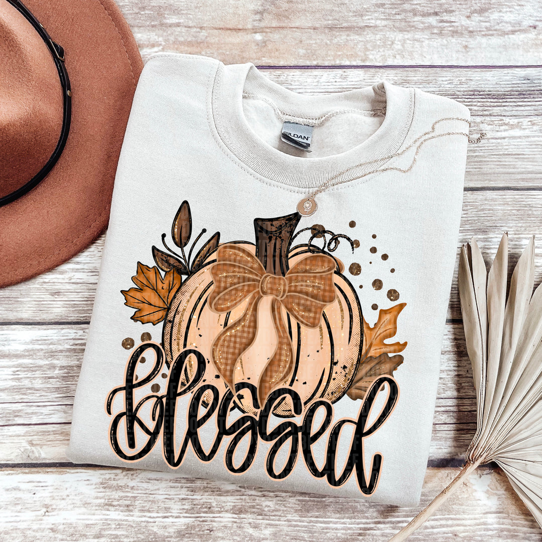 FALL GLITTER PUMPKIN BLESSED
