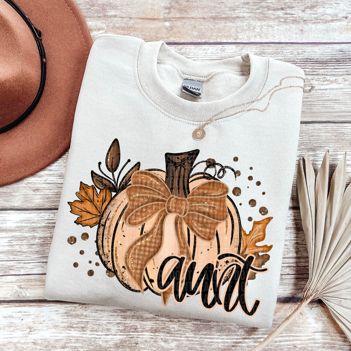 FALL GLITTER PUMPKIN  AUNT