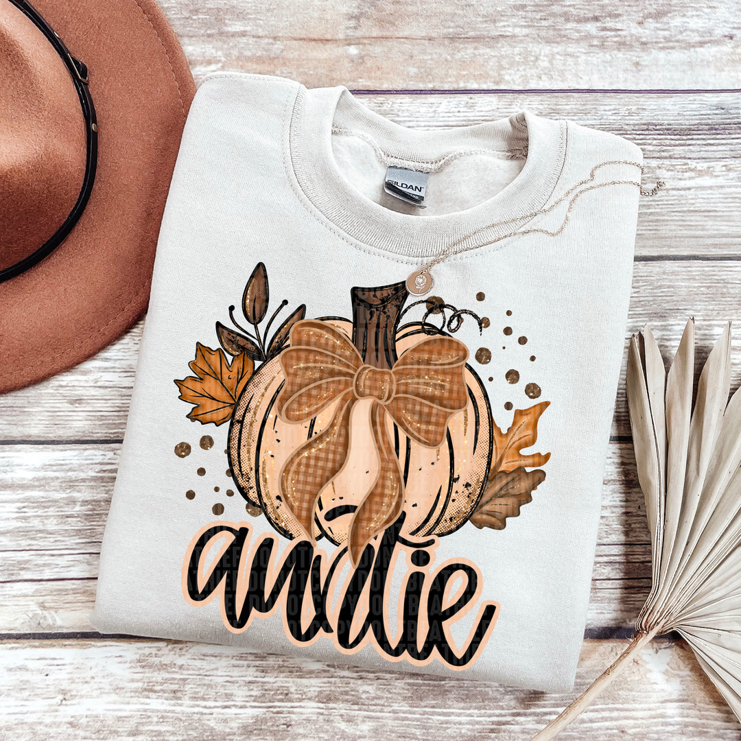 FALL GLITTER PUMPKIN  AUNTIE