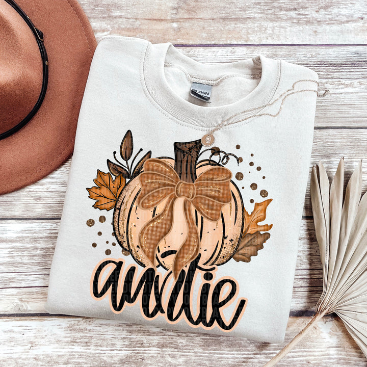FALL GLITTER PUMPKIN  AUNTIE
