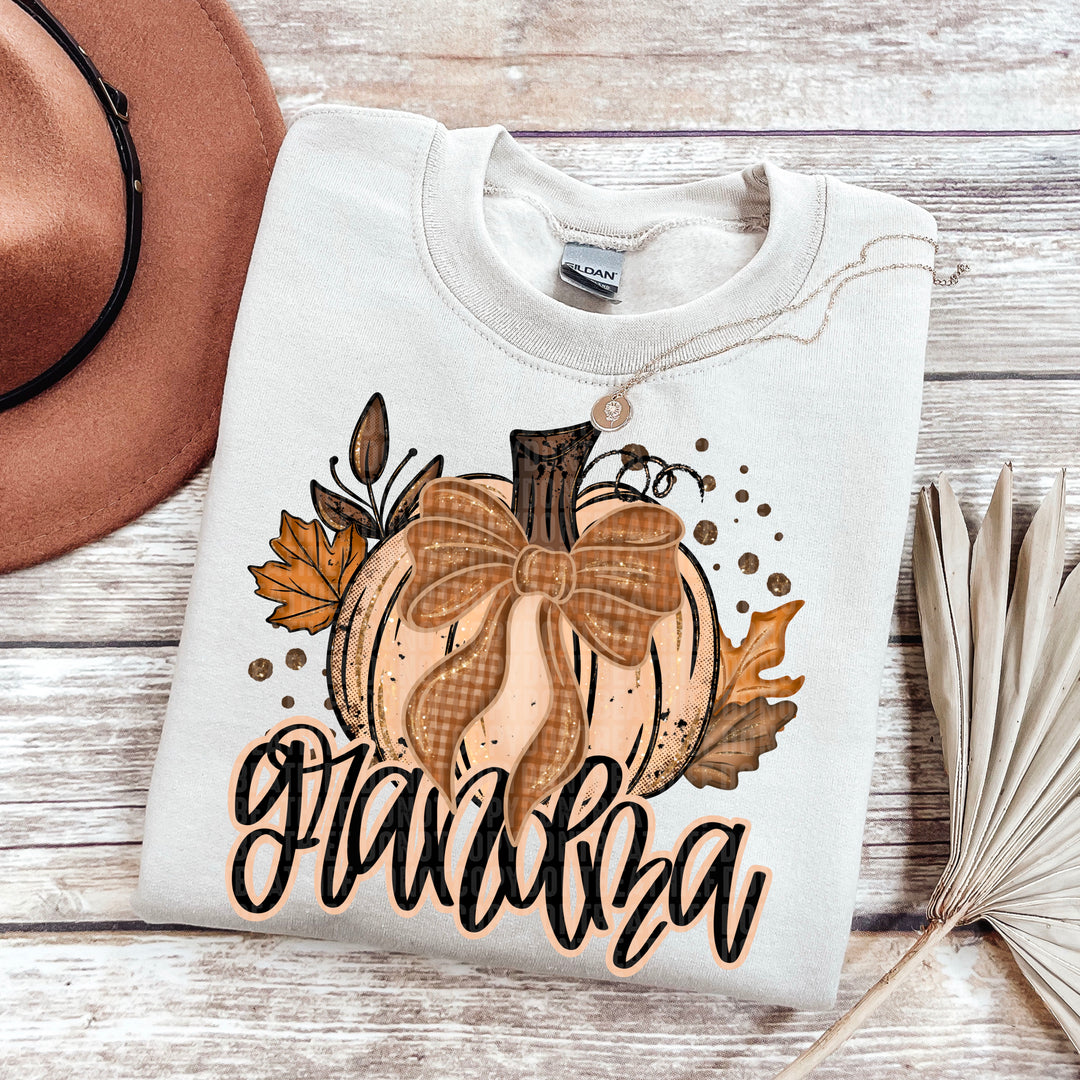 FALL GLITTER PUMPKIN GRANDMA