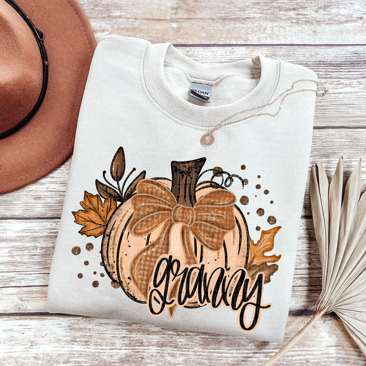 FALL GLITTER PUMPKIN  GRANNY
