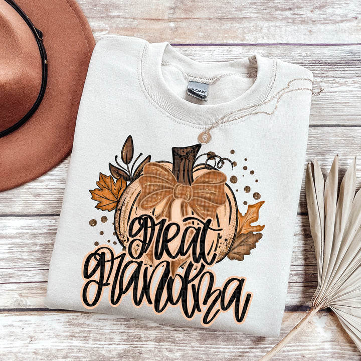 FALL GLITTER PUMPKIN  GREATGRANDMA