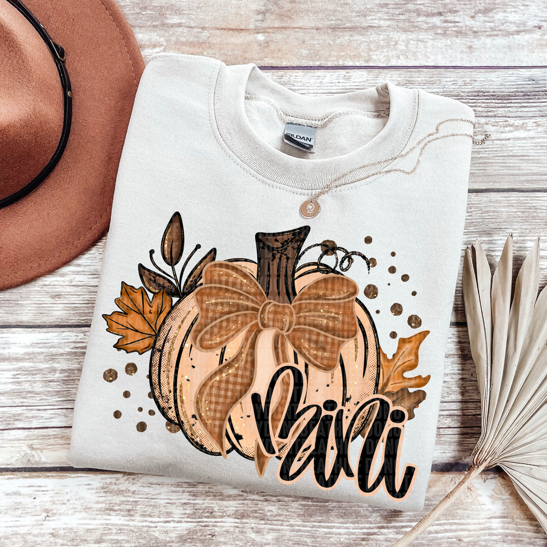 FALL GLITTER PUMPKIN  MINI