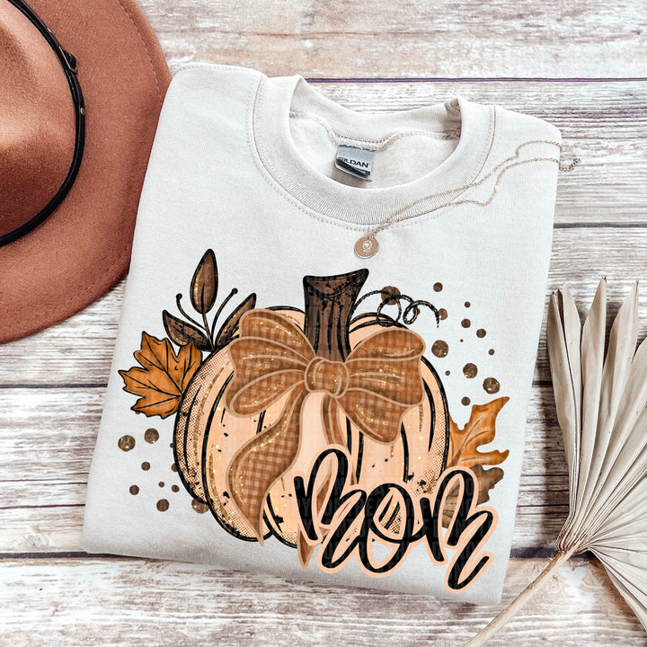 FALL GLITTER PUMPKIN MOM