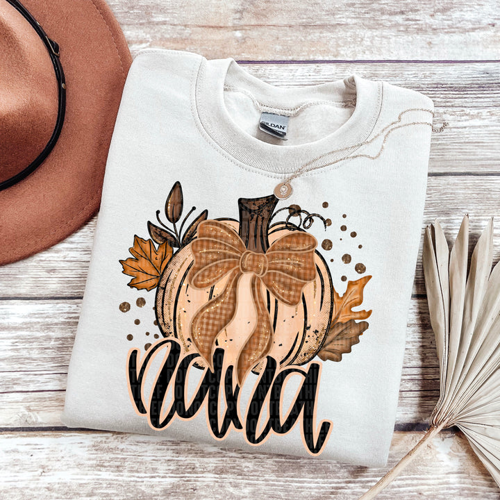 FALL GLITTER PUMPKIN NANA